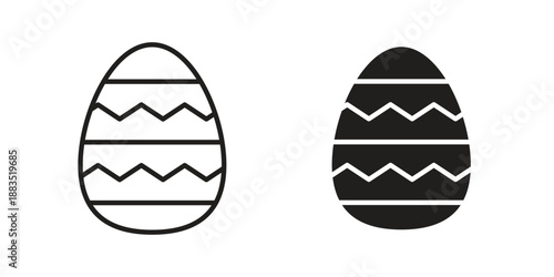 Easter egg icon suitable symbol. Simple stock illustration stock
