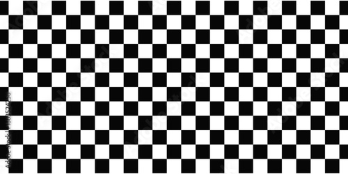 Black and white checkered pattern, Checkerboard seamless pattern