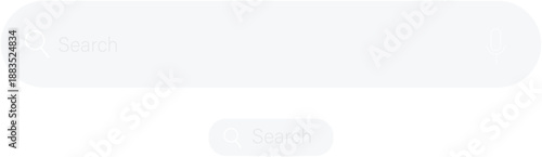 Clean and minimalist ui search bars for web and mobile application interfaces