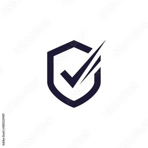 Free Download Shield Icon with Checkmark Symbolizing Security and Verification on a Simple Background from a Direct Viewpoint - GFXLoad