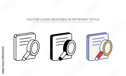 Print preview icon design with white background stock illustration