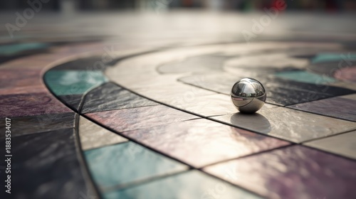 Wallpaper Mural Misaligned metallic tiles pattern with abstract minimal background texture Torontodigital.ca