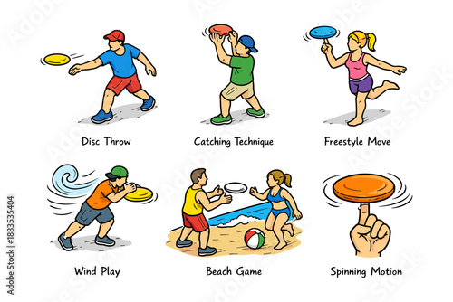 Dynamic frisbee activities: techniques, fun, and motion