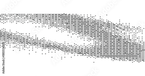 Black and white dither wave lines. Grainy pixel noise overlay. Retro console style texture.