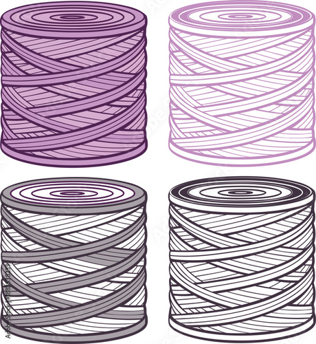 Colorful Thread Spools Set