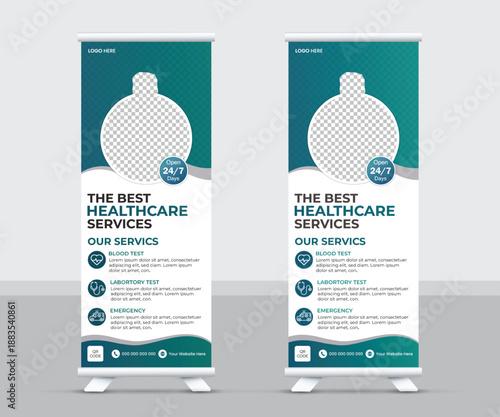 The best healthcare services roll up banners for medical providers and hospitals