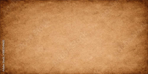 Vintage brown aged parchment paper background featuring a stained grunge texture and a worn antique surface design for a blank ancient sheet pattern