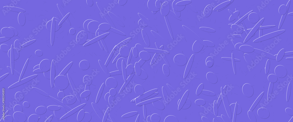 Fototapeta premium Beautiful purple background with white scribbles and lines creating a unique pattern
