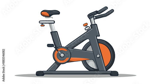 Professional Exercise Bike Icon Clipart Vector Art and Illustration