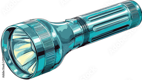 Professional Flashlight Vector Art and Illustration for Visual Design Projects