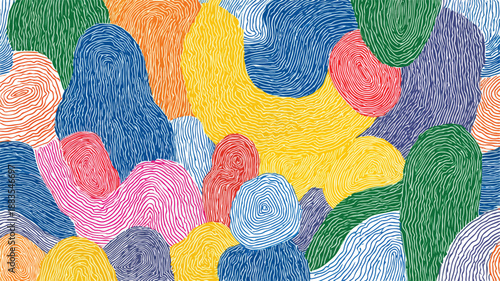 Vibrant Line Texture Seamless Pattern Vector Art