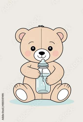Teddy Bear with Bottle