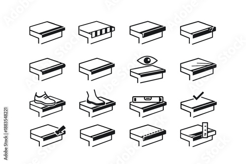 Icon marking precision vector edge visual line icons art mindful safer silhouette