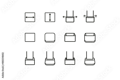 Vector accuracy calm chair icon square mindful correct protectors leg awareness logic
