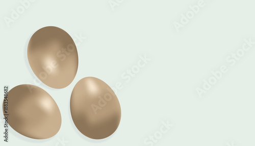 Eggs Set Realistic Vector Illustration	
