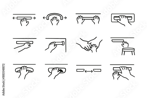Icon child hand focus reach small easy calm vector design handle friendly