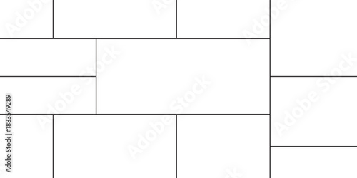 Vector empty photo frame. Collage template for 11 pictures. Frames for memory.eps10