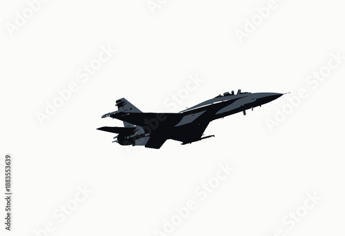 Sleek Fighter Jet Soaring Through the Sky with Afterburner Unleashing Powerful Flames Against Clear Sky