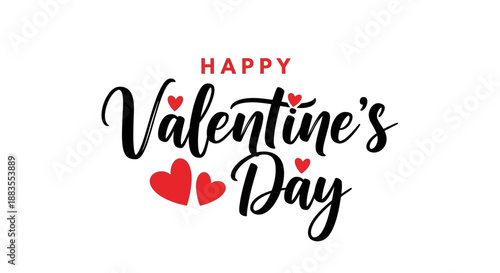 Valentine's Day Celebration with Hearts and Love