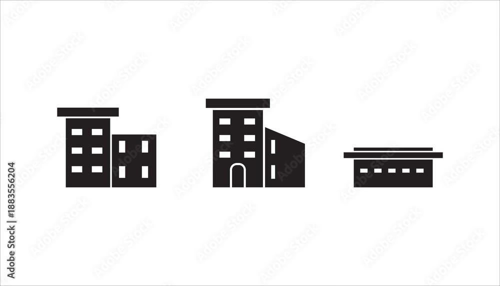 Naklejka premium Rooftop deck linear icon set. Panoramic terrace. Luxurious penthouse balcony. vector illustration on white background