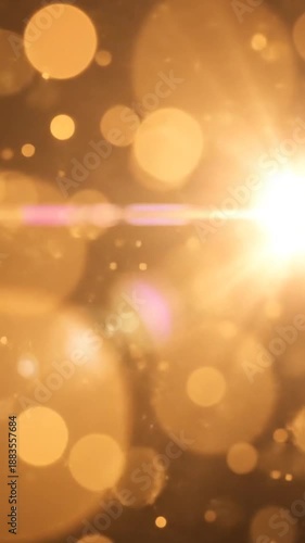 Wallpaper Mural Abstract golden light effects with bokeh and lens flare creating a dynamic and radiant visual design Torontodigital.ca