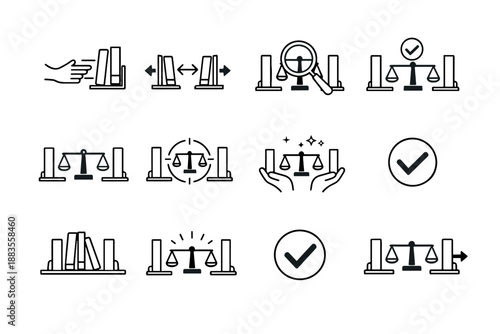 Cue quick push minimalist series ready icon gentle verification confirmation force vector