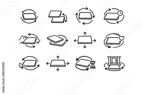 Doormat logic minimalist routine icon curled step vector edge placement to entry
