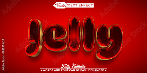  Jelly Soft Wobble Vector Fully Editable Smart Object Text Effect