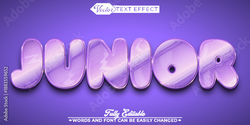  Junior Kids Youth Vector Fully Editable Smart Object Text Effect