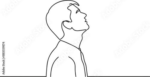 Simple Face Line Drawing