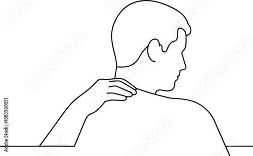 Simple Human Line Drawing