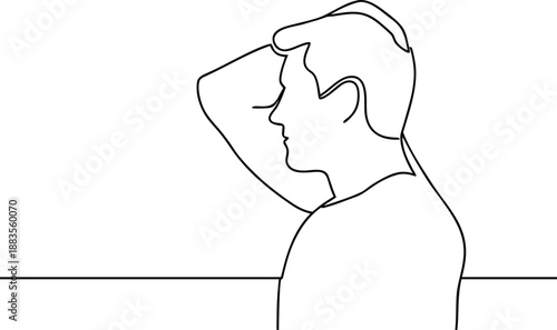 Simple Human Face Outline