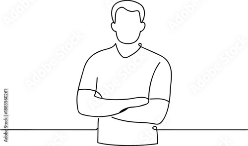 Simple Man Standing Pose