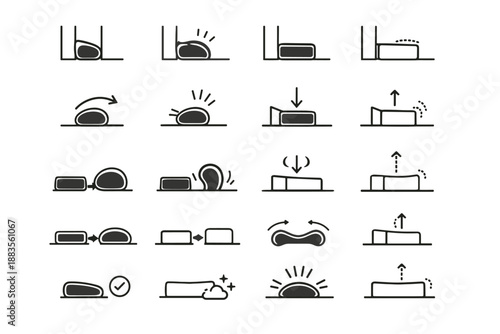 Vector effectiveness seal logic door calm comparison silhouettes material rubber vs foam