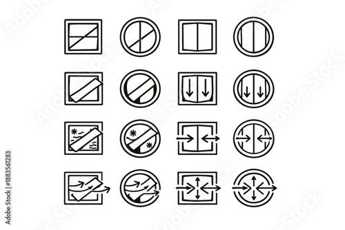 Exhaust block damper gravity bathroom cold icon flap logic precision focus vector