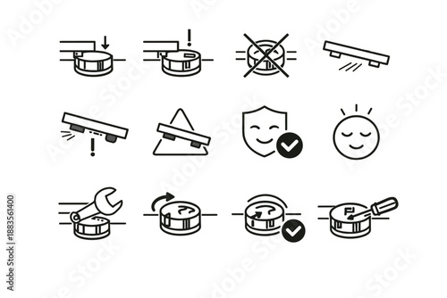 Icons correction cue slip awareness partial vector crossed wardrobe icon safety prevention