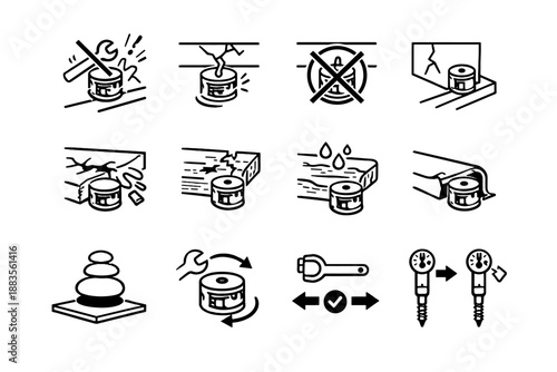Icon cam vector wardrobe balance panel near calm awareness logic material minimalist