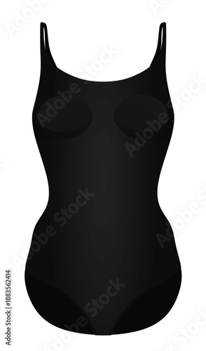 Black body shaper underclothes. vector