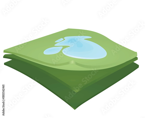 Water resistance layers. vector illustration