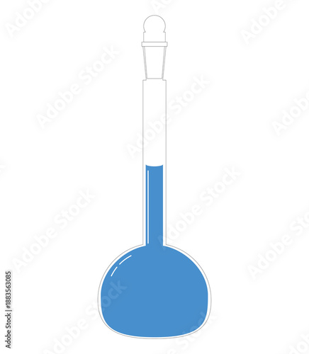 Illustration of a volumetric flask