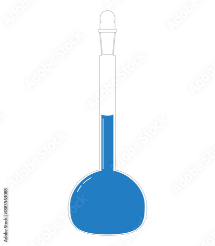 Illustration of a volumetric flask