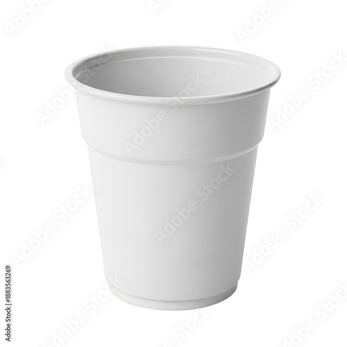 Wallpaper Mural Empty white plastic cup isolated on transparent background Torontodigital.ca