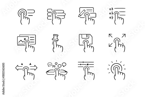 Image spark action indicator generation simple subtle icon touch discovery interaction progress