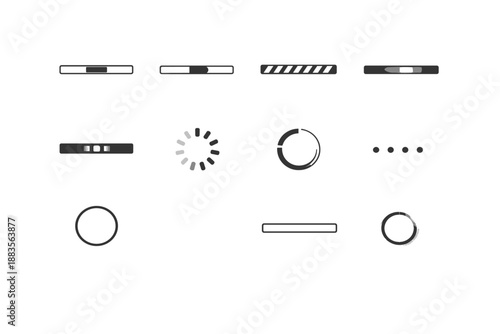 State marker sweep image generation simple bar interaction indicator vector readiness icon