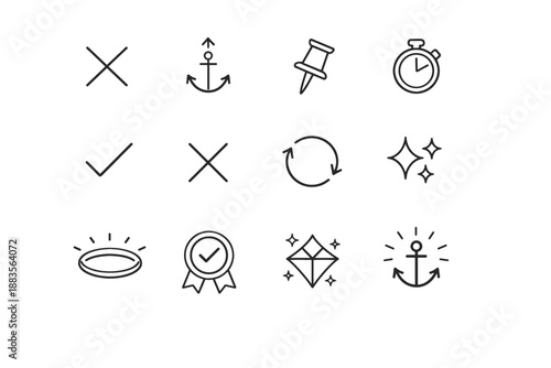 Persistent image final vector menu icon simple indicator generation cancel sparkle selection