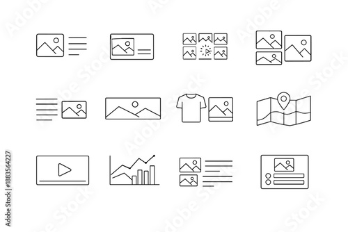 Chart placeholder image generation loading vector gallery icon simple product list skeleton