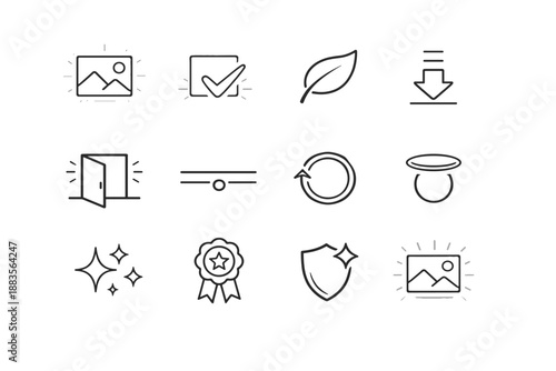 Simple icon vector indicator scroll leaf finished arrow ux generation polished image