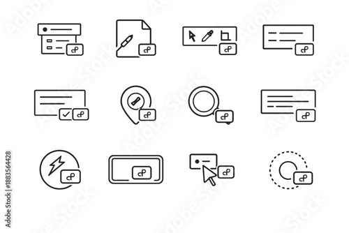 Icon navigation shortcut image vector marker simple hint action cue indicator dialog