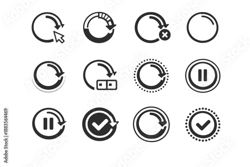 Suppressed disabled highlight accessibility retry icon vector assistive active simple image generation