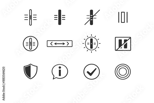 Image resize simple info icon keyboard divider highlight ring high generation vector